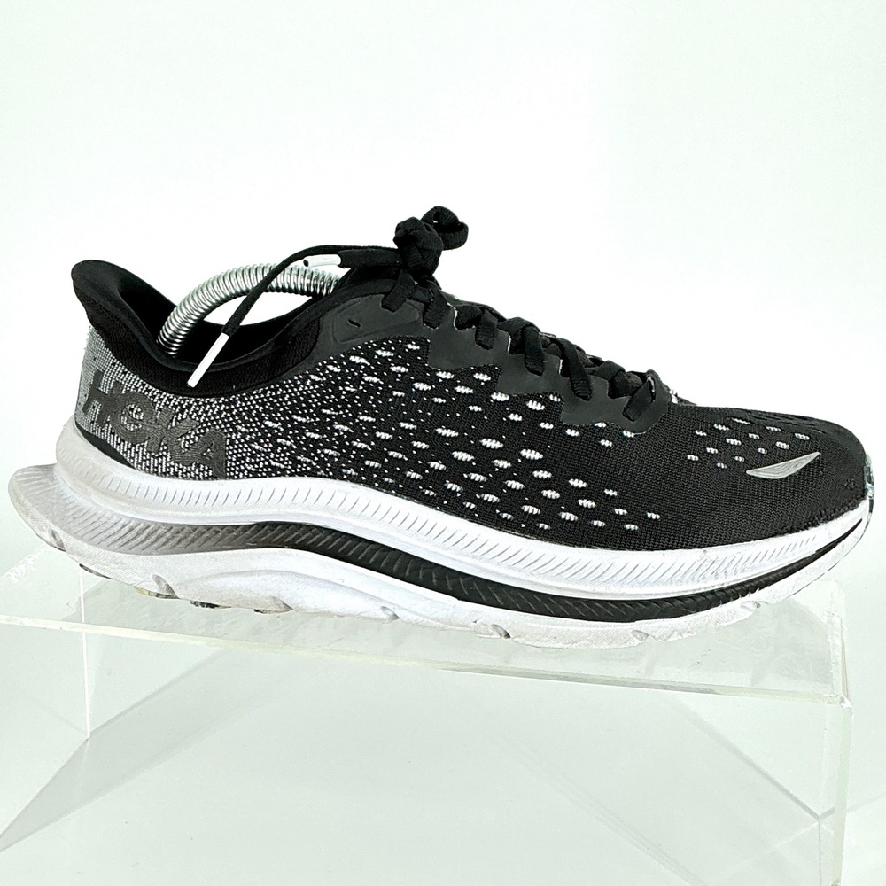 Hoka One Mens Size 10 B Kawana Black White Running Shoes Balanced Sneakers